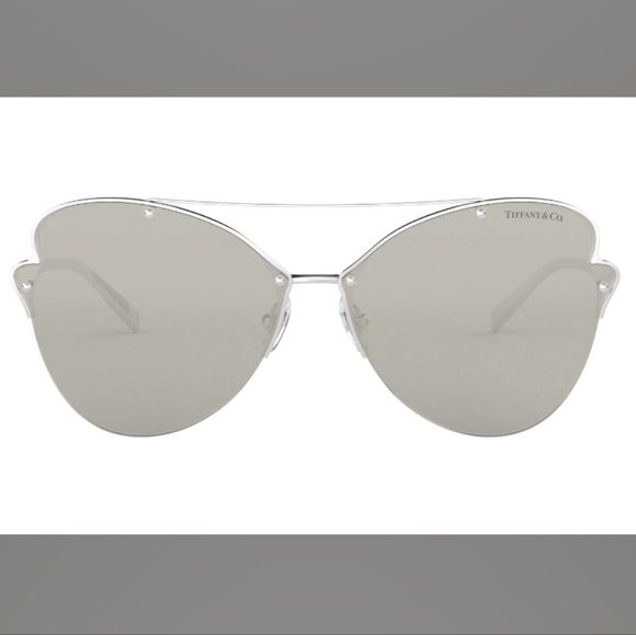 Tiffany & Company TF3063 Cat Eye Butterfly Pilot Sunglasses Mirrored NAM#486 - Picture 3 of 16